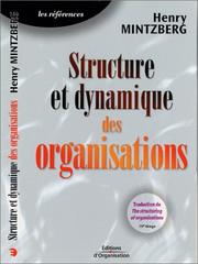 Cover of: Structure et dynamique des organisations