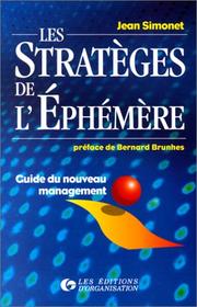 Cover of: Les Stratégies de l'éphémère. Guide du nouveau management