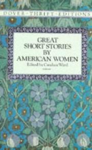Cover of: Great short stories by American women by edited by Candace Ward.