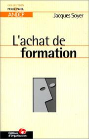 Cover of: L'achat de formation