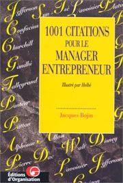 Cover of: 1001 Citations pour le manager entrepreneur