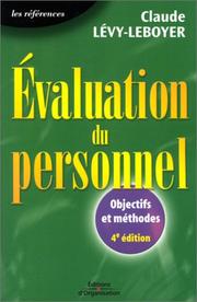 Cover of: Evaluation du personnel : Objectifs et méthodes