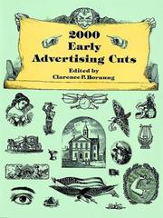 Cover of: 2000 early advertising cuts by [edited by] Clarence P. Hornung.