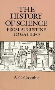 Cover of: The history of science from Augustine to Galileo