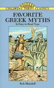 Cover of: Favorite Greek myths by Robert Blaisdell