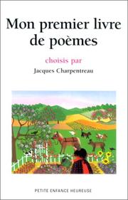 Cover of: Mon premier livre de poèmes by Jacques Charpentreau