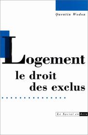 Cover of: Logement, le droit des exclus