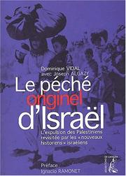 Cover of: Le peche originel d'Israël (nlle édition)