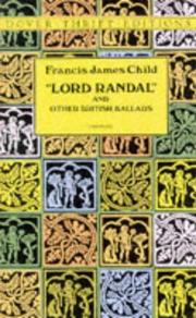 Cover of: Lord Randal and other British ballads | 
