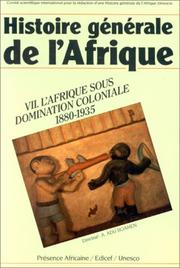Cover of: Histoire générale de l'Afrique, tome 7  by 