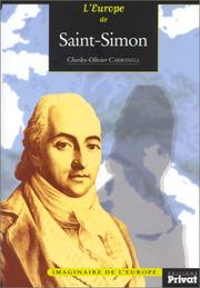 Cover of: L'Europe de Saint-Simon by Charles-Olivier Carbonell, Charles-Olivier Carbonell