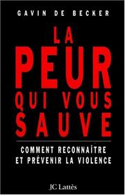 Cover of: La peur qui vous sauve