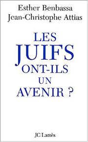 Cover of: Les juifs ont-ils un avenir ?