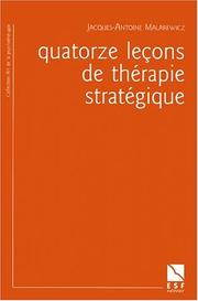 Cover of: Quatorze leçons de thérapie stratégique