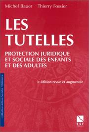 Cover of: Les tutelles