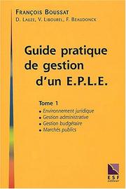 Cover of: Guide de l'intendant, numéro 1