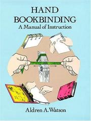 Cover of: Hand Bookbinding: A Manual of Instruction