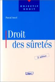 Cover of: Droit des sûretés