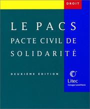 Cover of: Le Pacs : Pacte civil de solidarité