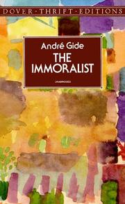 Cover of: The immoralist
