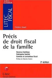 Cover of: Précis de droit fiscal de la famille