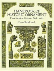 Cover of: Handbook of historic ornament from ancient times to Biedermeier