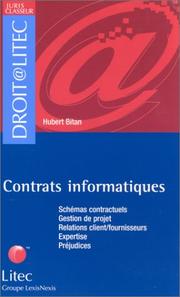 Cover of: Contrats informatiques by Hubert Bitan