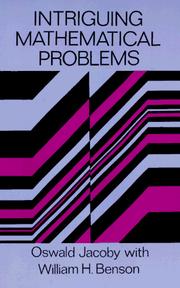 Cover of: Intriguing mathematical problems by Oswald Jacoby