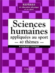 Cover of: Sciences humaines appliquées au sport
