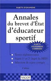 Cover of: Annales du brevet d'Etat d'éducateur sportif, 4e édition by Raymond Thomas