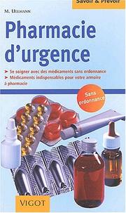 Cover of: Pharmacie d'urgence by Sven Sommer