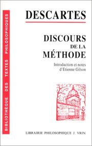 Cover of: Discours de la méthode by René Descartes, Étienne Gilson