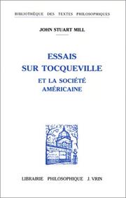 Cover of: Essais sur Tocqueville et la société américaine