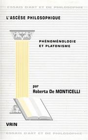 Cover of: L'ascèse philosophique