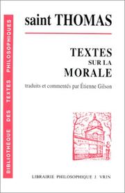 Cover of: Textes sur la morale