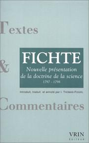 Cover of: Fitchte  by I. Thomas-Fogiel
