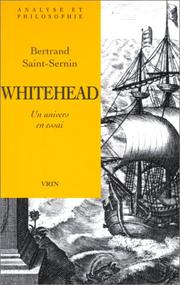 Cover of: Whitehead, un univers en essai