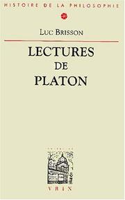 Cover of: Lectures de Platon by Luc Brisson