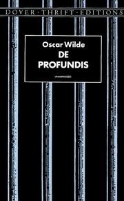 Cover of: De profundis