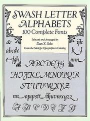 Cover of: Swash letter alphabets: 100 complete fonts