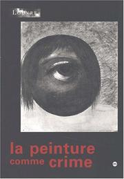 Cover of: Peinture Comme Crime