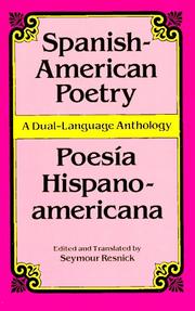 Cover of: Spanish-American poetry: a dual-language anthology