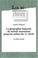 Cover of: La geographie humaine du monde musulman jusqu'au milieu du 11eme siecle tiii