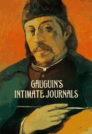 Cover of: Gauguin's intimate journals by Paul Gauguin