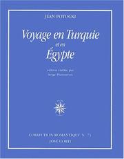 Cover of: Voyage en Turquie et en Egypte by Jan Potocki