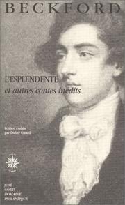 Cover of: L'Esplendente et autres contes inédits