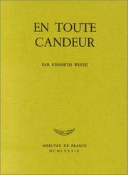 Cover of: En toute candeur