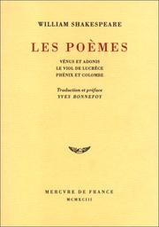 Poems (Phoenix and the Turtle / Rape of Lucrece / Venus and Adonis)