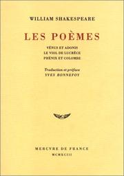 Poems (Phoenix and the Turtle / Rape of Lucrece / Venus and Adonis)