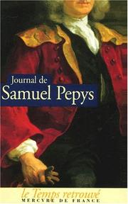 Cover of: Journal de Samuel Pepys